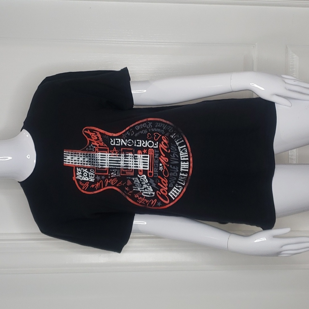 Foreigner Rock Band T-Shirt Black Size Small NWOT